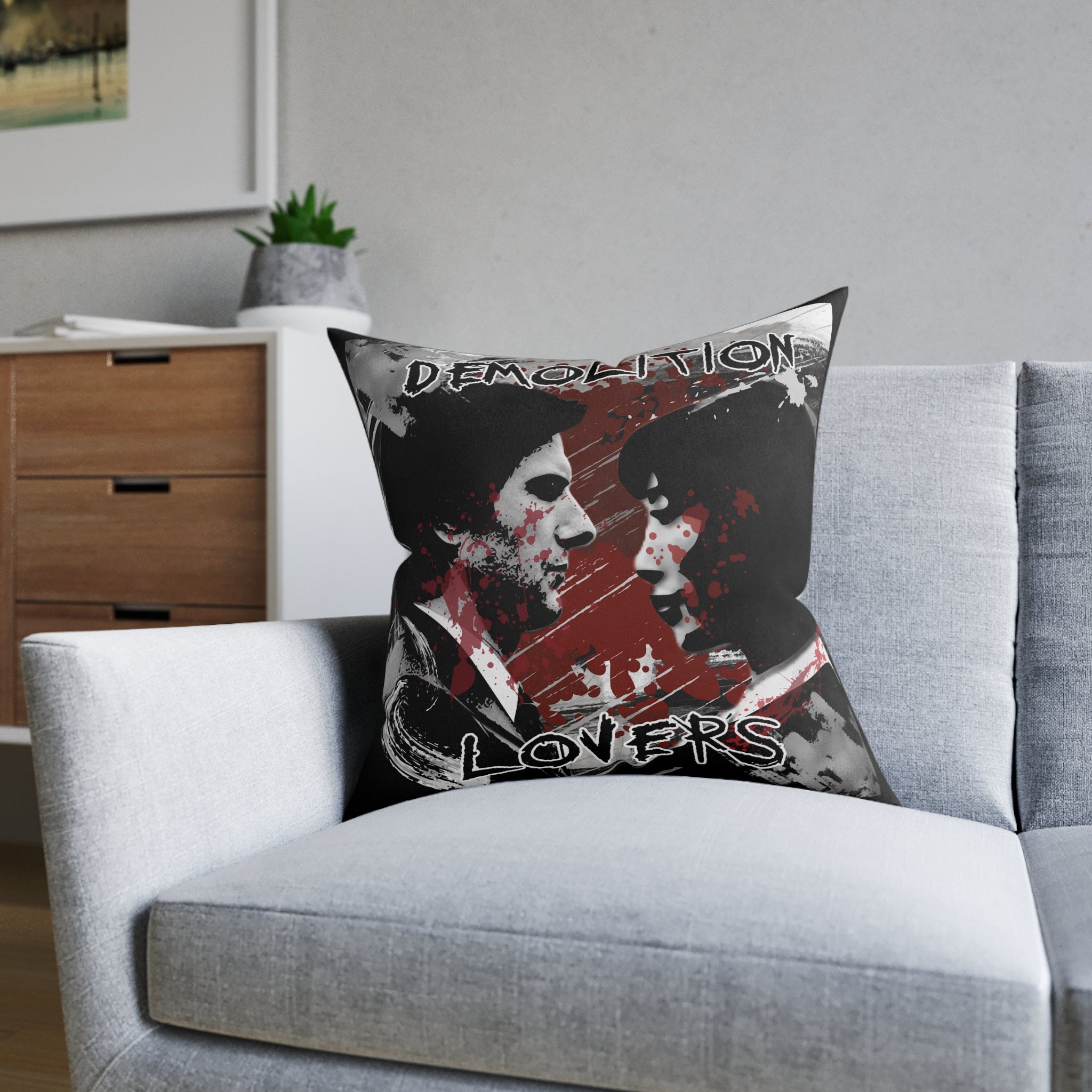 Demolition Lovers Pillow | Severance + MCR 22" × 22"