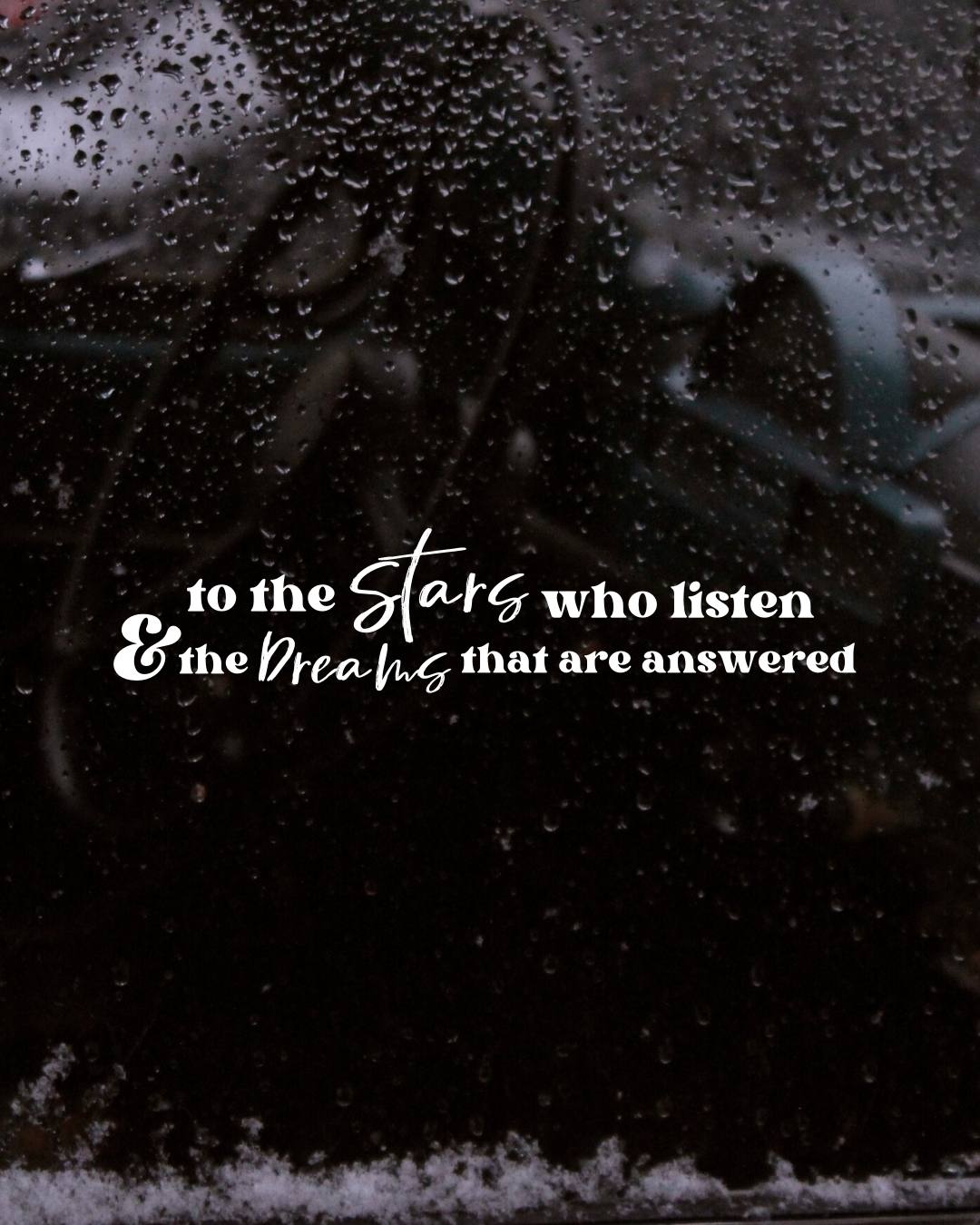 To the Stars Who Listen Vinyl Decal