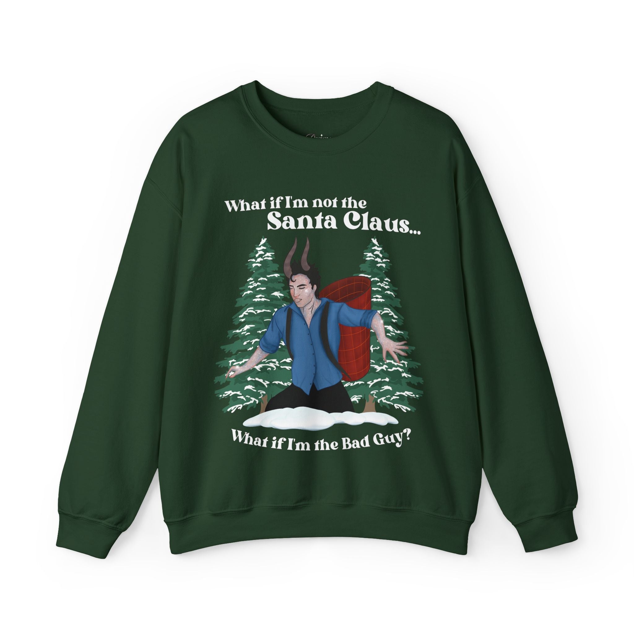 Edward Krampus Sweatshirt Forest Green