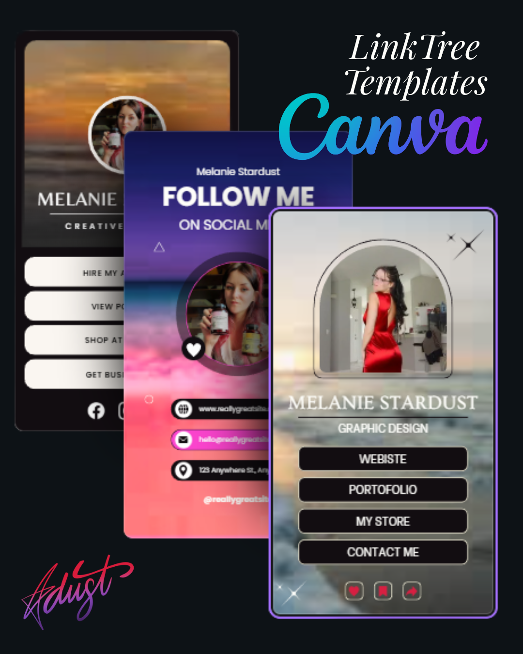 LinkTree Canva Templates