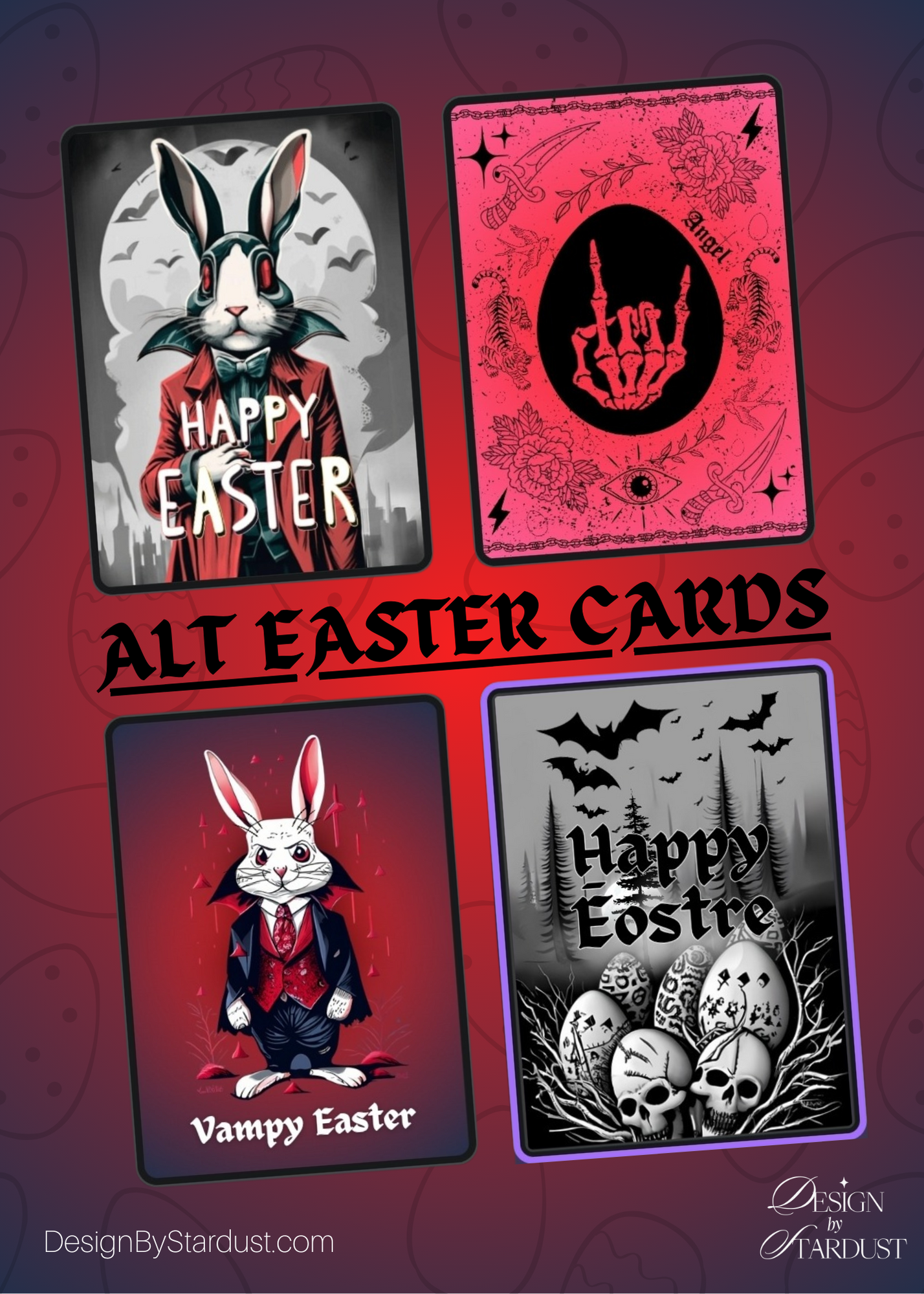 Alt Easter Cards - Printable Templates