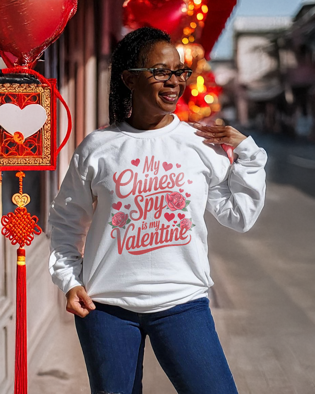 My Chinese Spy Valentine Sweater