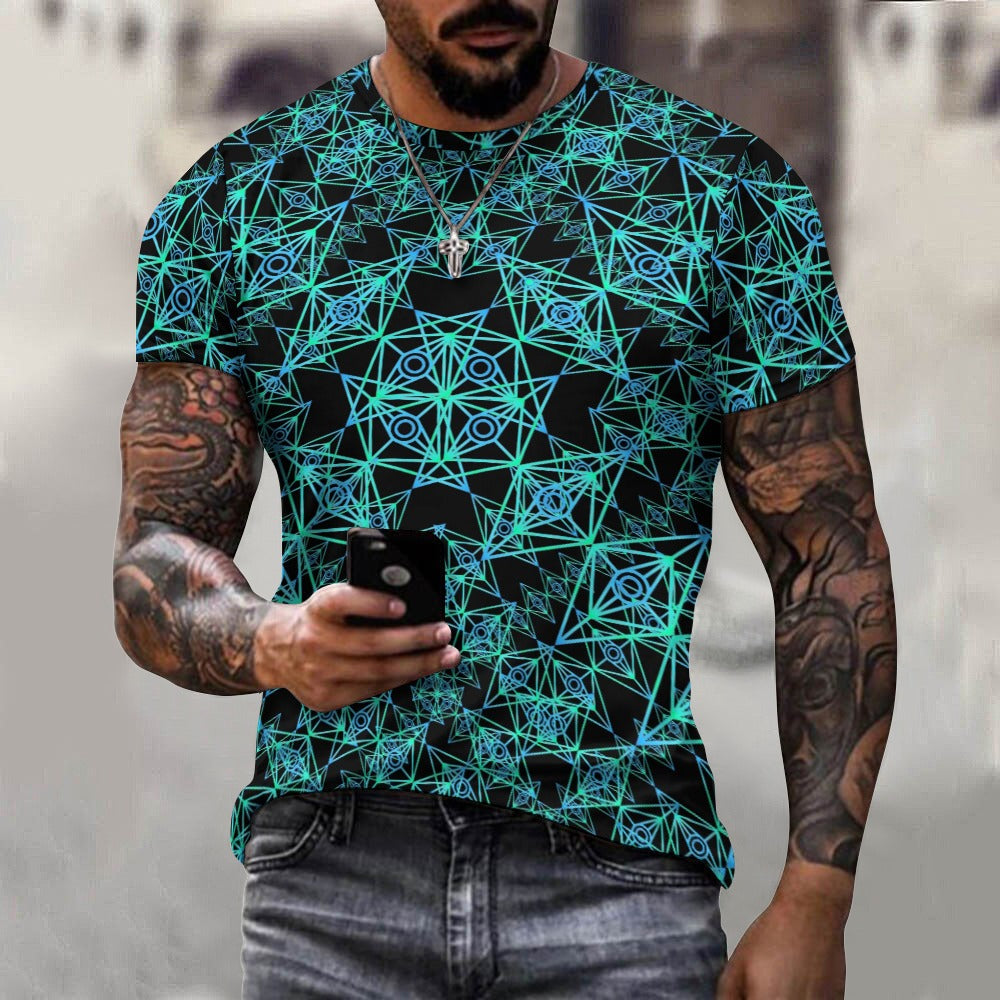 Men's Slander All-Over Fitted Rave Shirt Super Soft Breathable Sweat-Proof Odor-Resistant Music Festival Tee