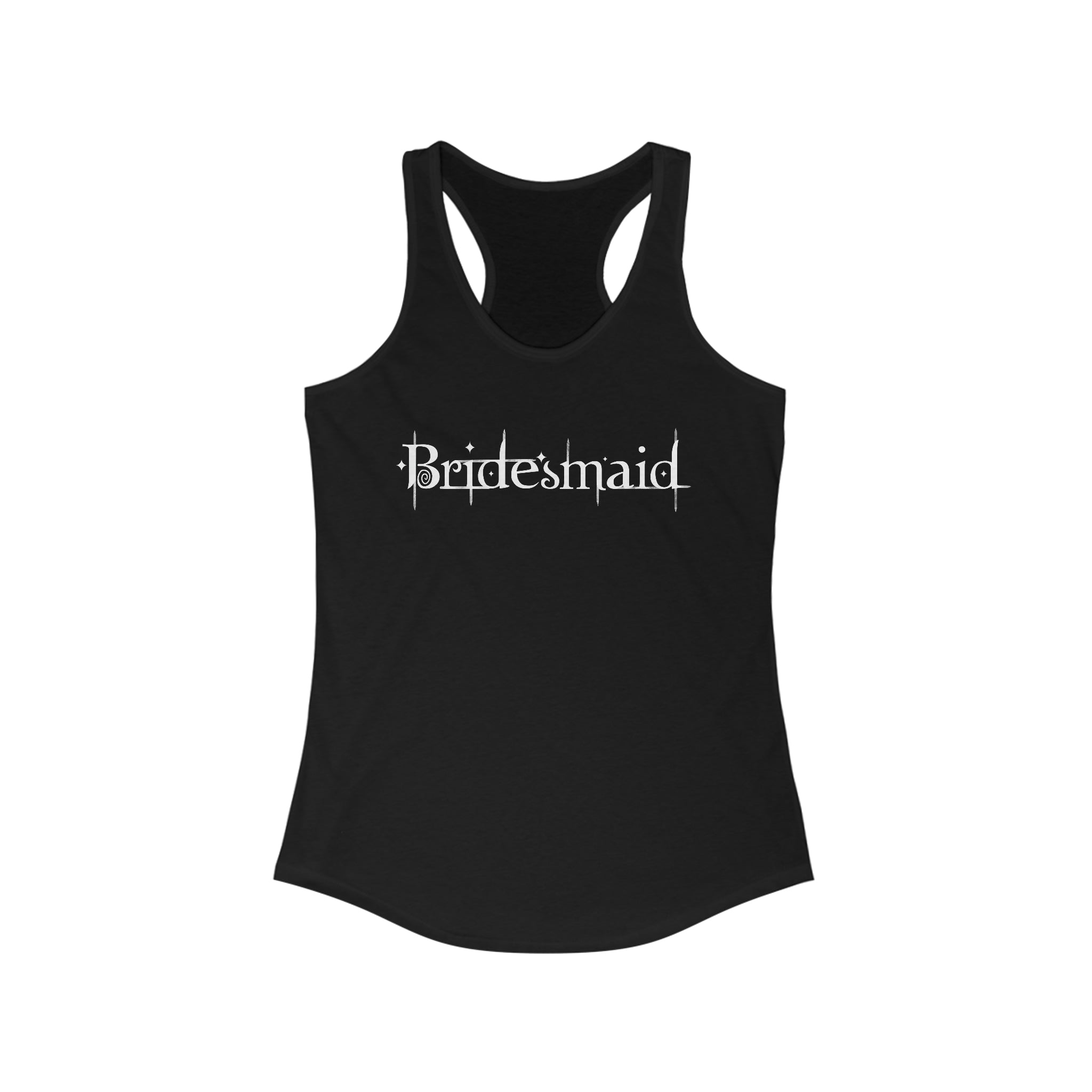Twilight Bridesmaid Tank Top This the Wedding of a Killer, Bella Solid Black