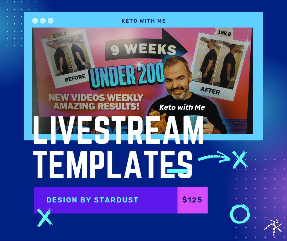 Keto with Me - Streamyard Overlays