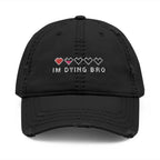 I'm Dying Bro - Embroidered Cap Black One size