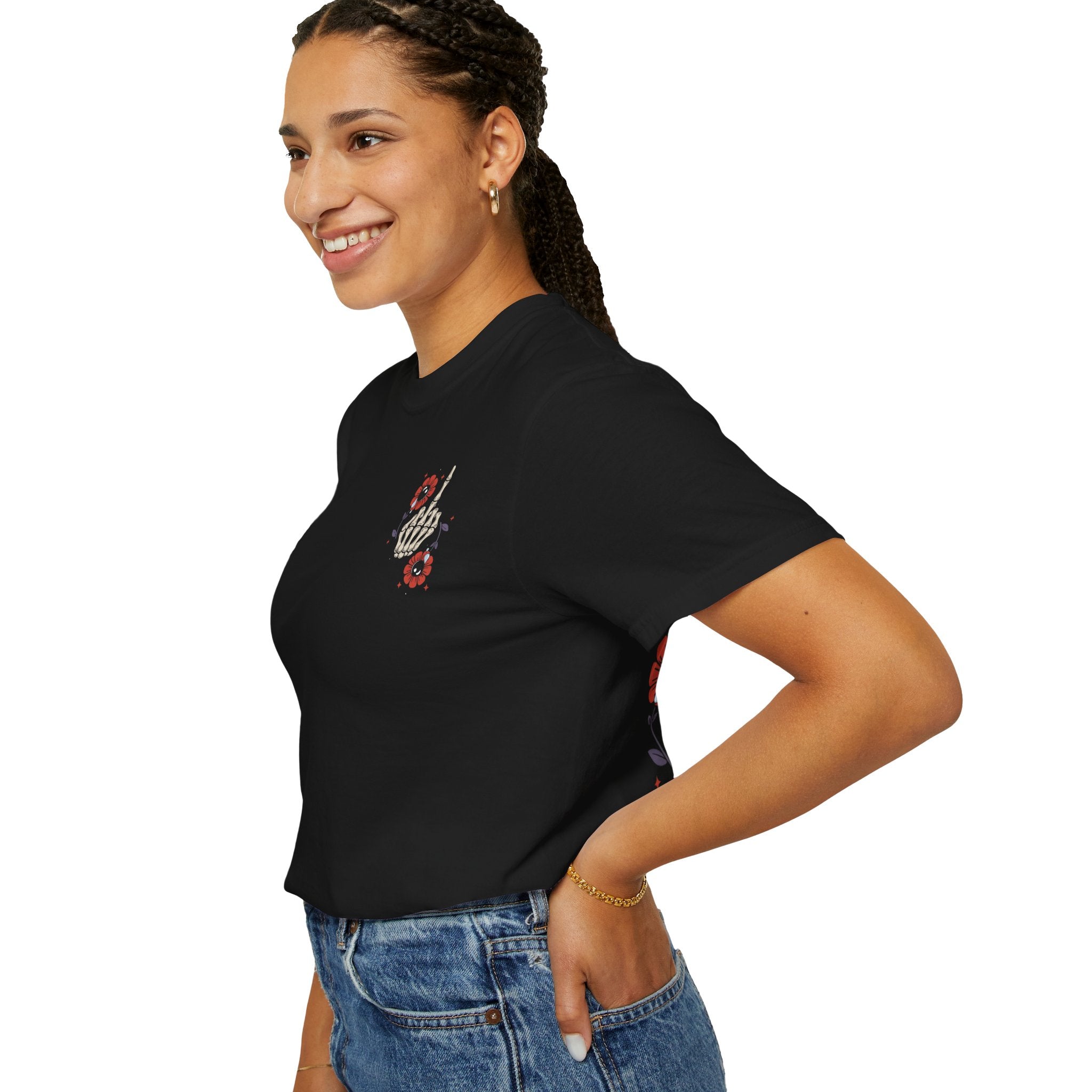 Really Bad Vibes Only Crying Flowers - Comfort Colors Tee