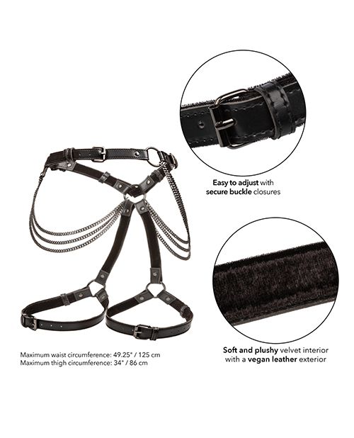 Multi Chain Kinky Thigh Harness