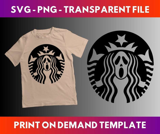 Scream Starbucks SVG
