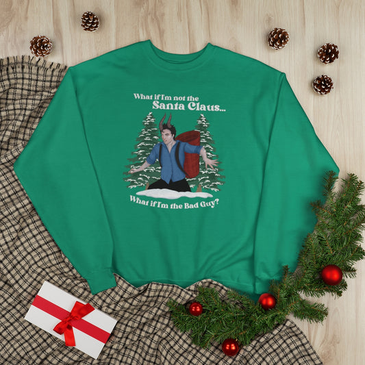 Edward Cullen Krampus Sweater Twilight Christmas Recycled EcoSmart Hanes Crewneck