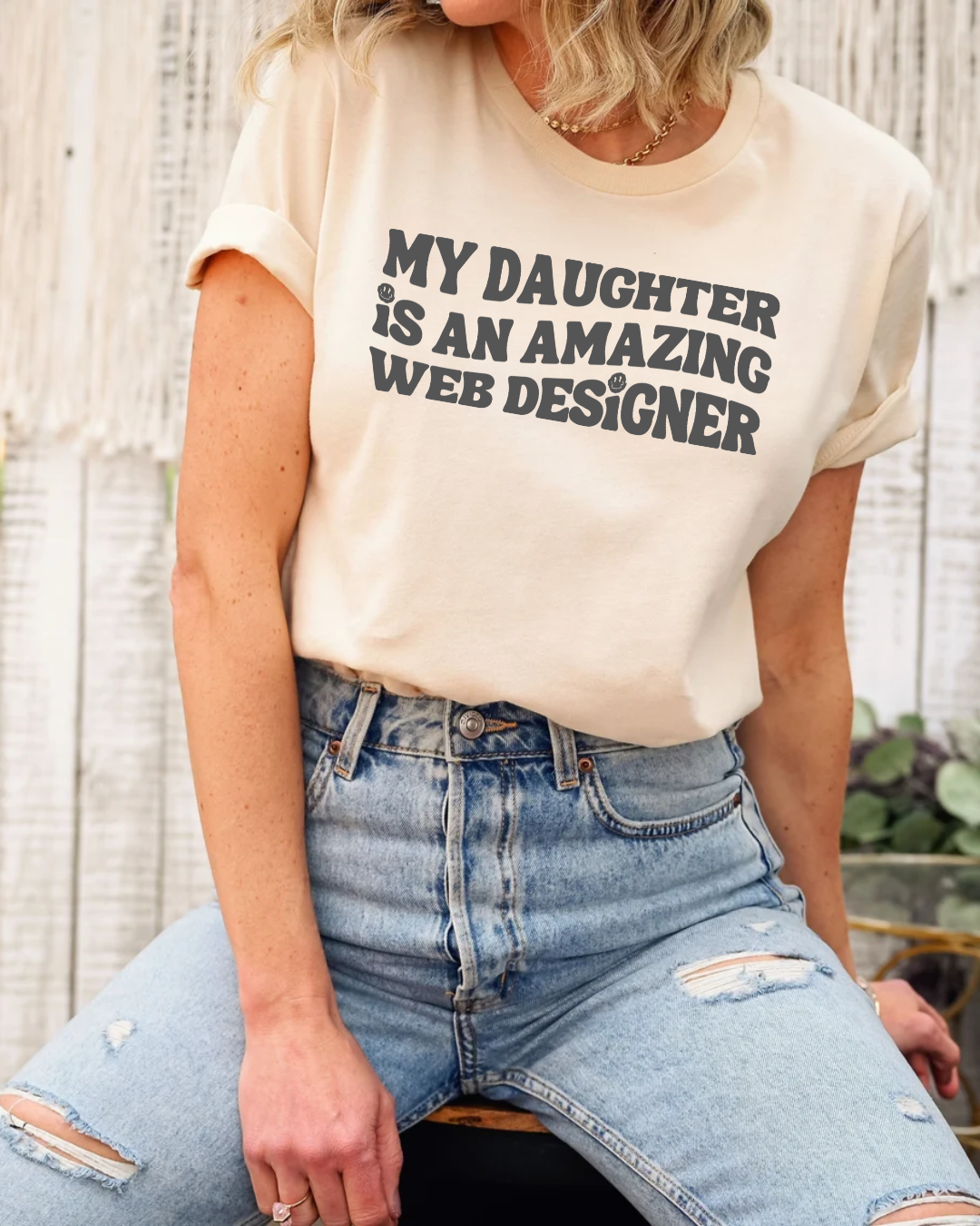 My Daughter is an Amazing Web Designer T-Shirt
