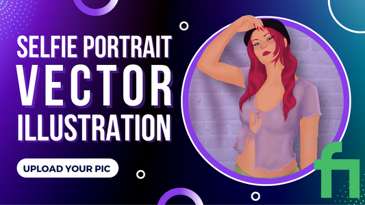 Custom Vector Portrait Illustration: Turn Your Photos into Art